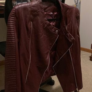 New womens faux leather jacket